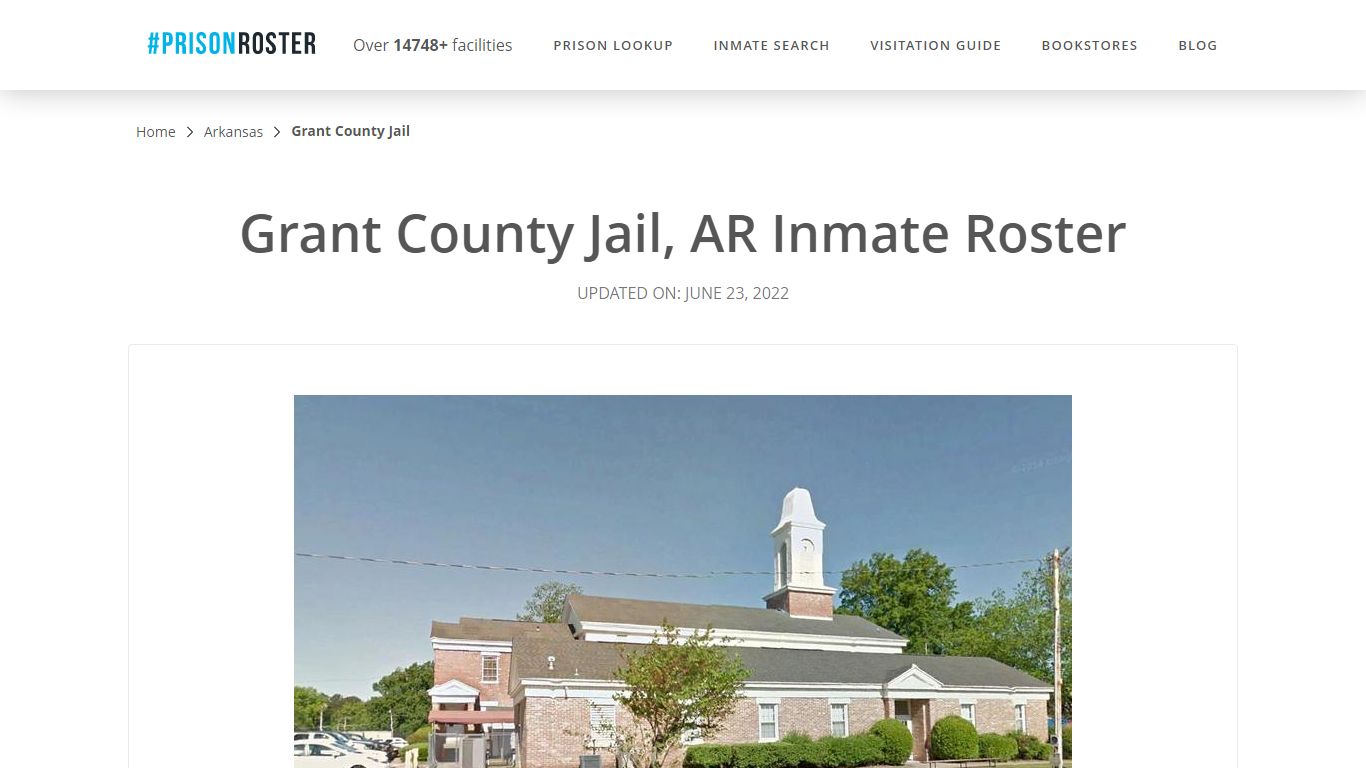 Grant County Jail, AR Inmate Roster - Prisonroster